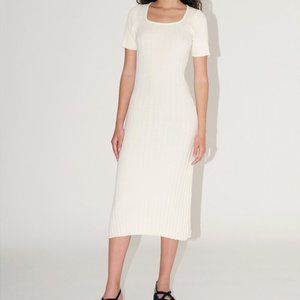 Diarte Margarida White Cotton Maxi Midi Dress BNWT